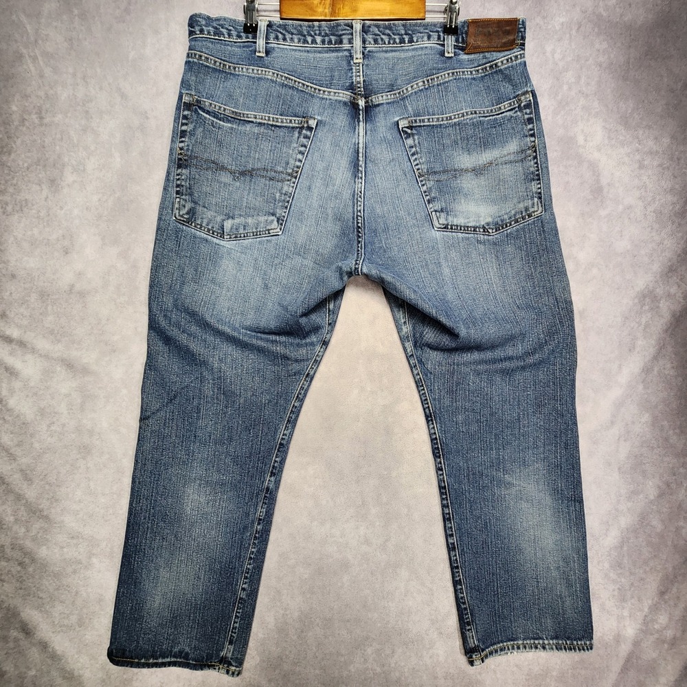 Polo Ralph Lauren Mens Blue Straight Leg Denim Jeans 40x30 Medium Wash